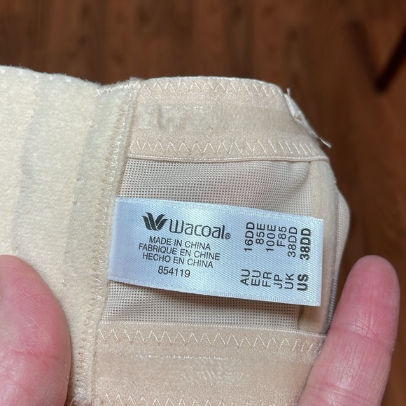 Wacoal Beige Strapless Bra, 38DD - Picture 6 of 6